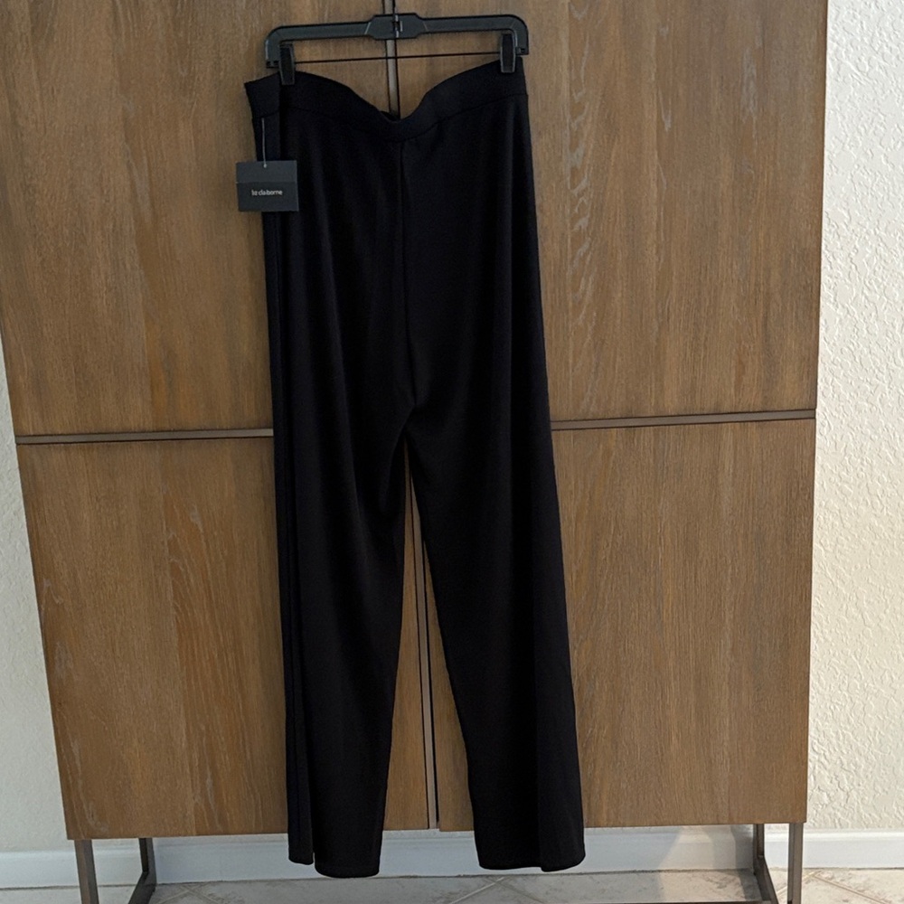 Liz Claiborne Black Wide Leg Pants - Picture 3 of 9